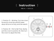 Seagull 6180 – 39.5MM Natural Series