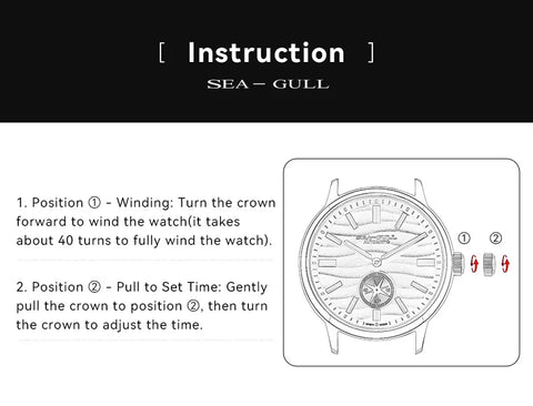 Seagull 6180 – 39.5MM Natural Series