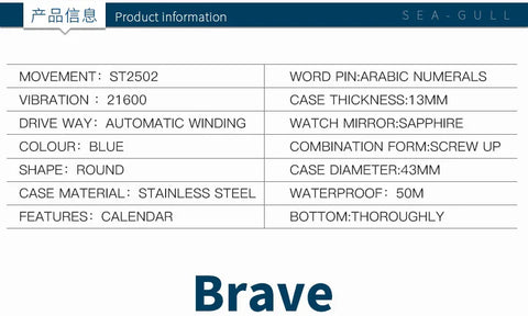 Seagull Pilot Series 819.33.6080H – Automatic