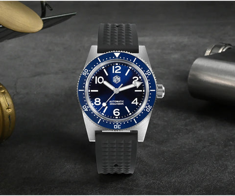 San Martin 37MM Men’s Automatic Diver Watch