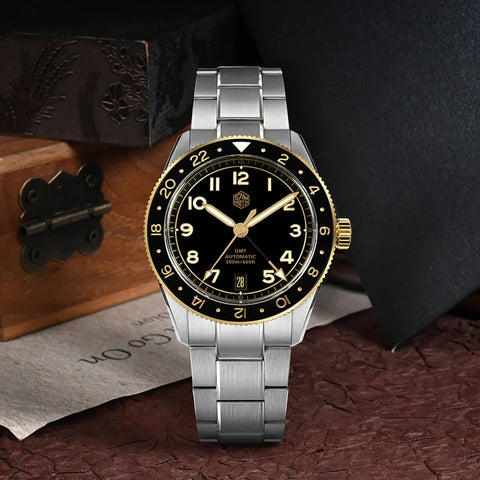 San Martin SN0140W – 38MM Limited GMT Diver