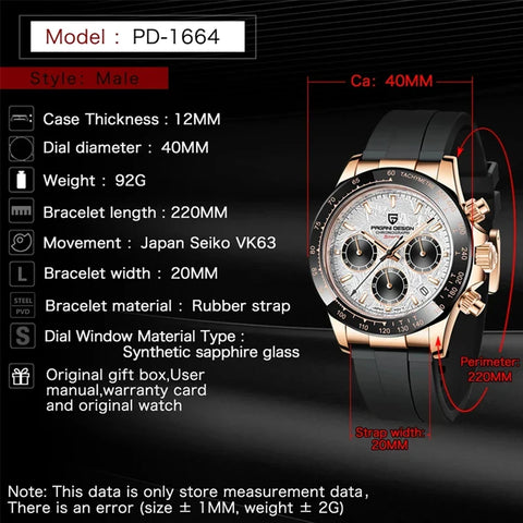Pagani Design V2 – 40MM Chronograph