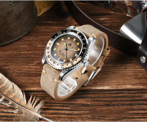 San Martin SN0134 40MM Retro GMT Men’s Watch – NH34